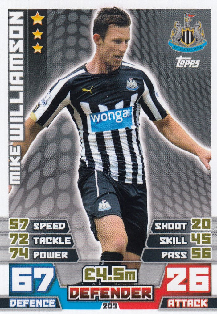 203. MIKE WILLIAMSON - NEWCASTLE
