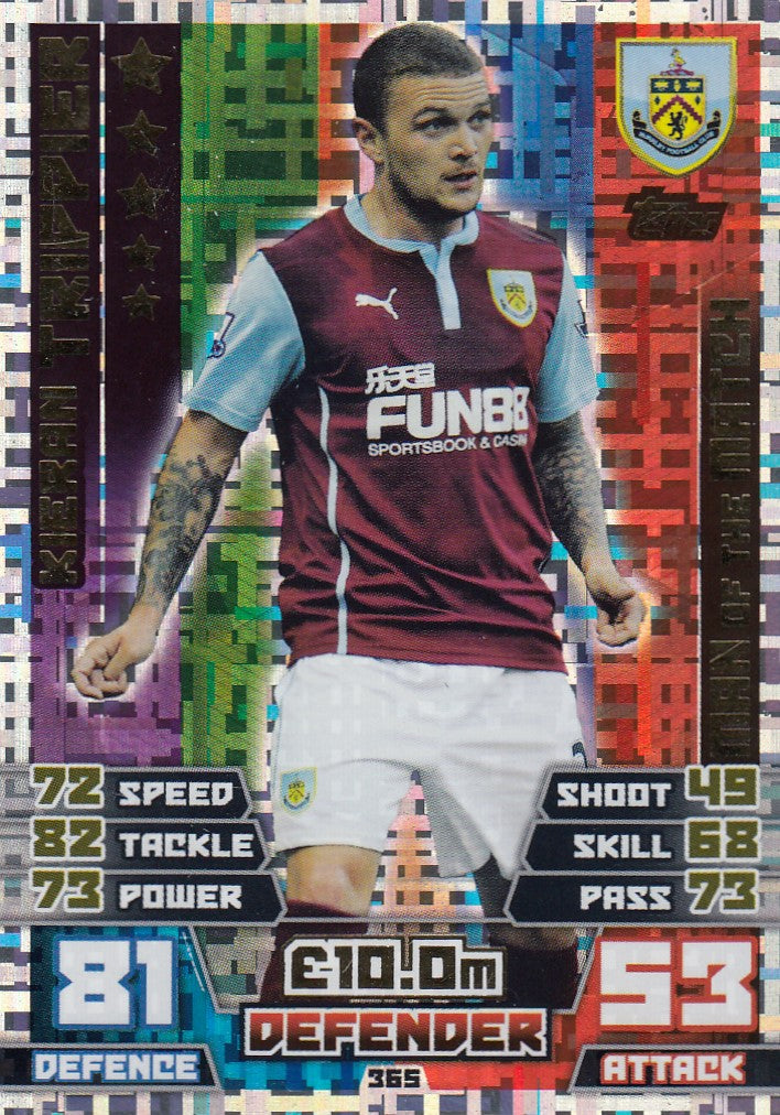 365. KIERAN TRIPPIER - BURNLEY - MAN OF THE MATCH