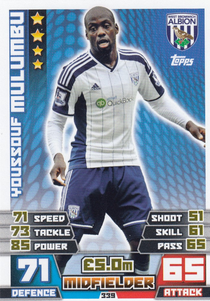 339. YOUSSOUF MULUMBU - WEST BROMWICH