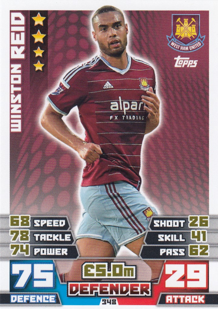 348. WINSTON REID - WEST HAM