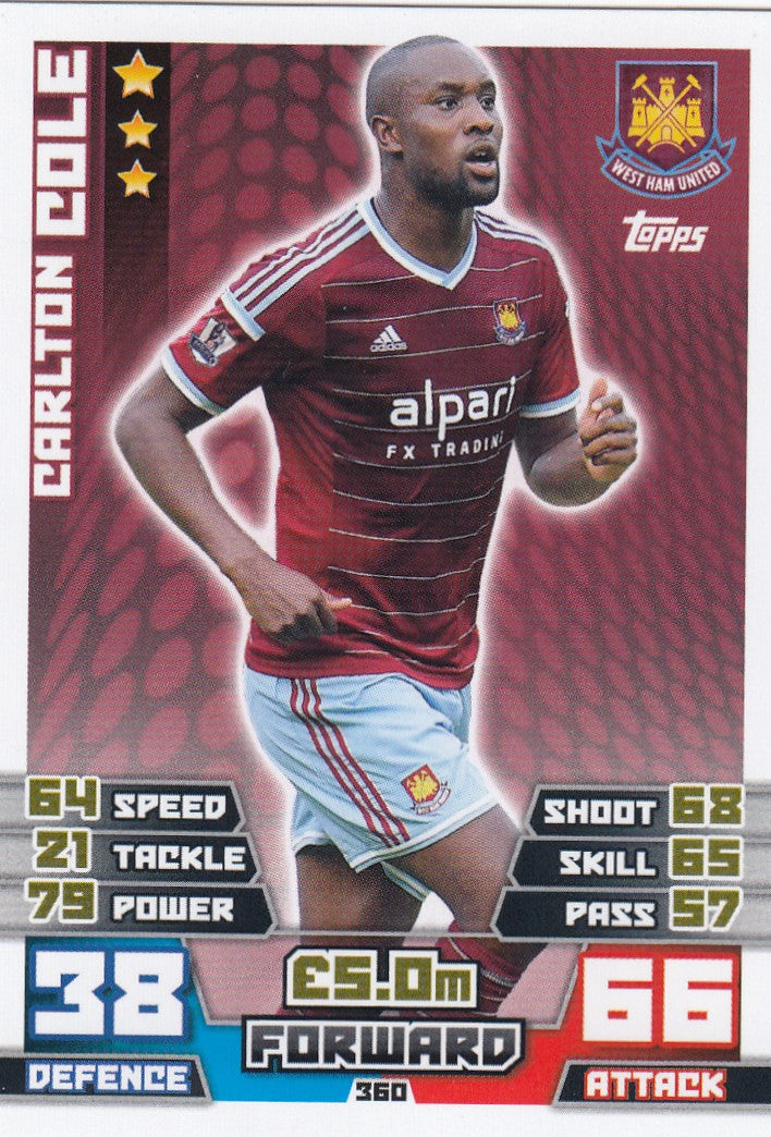 360. CARLTON COLE - WEST HAM