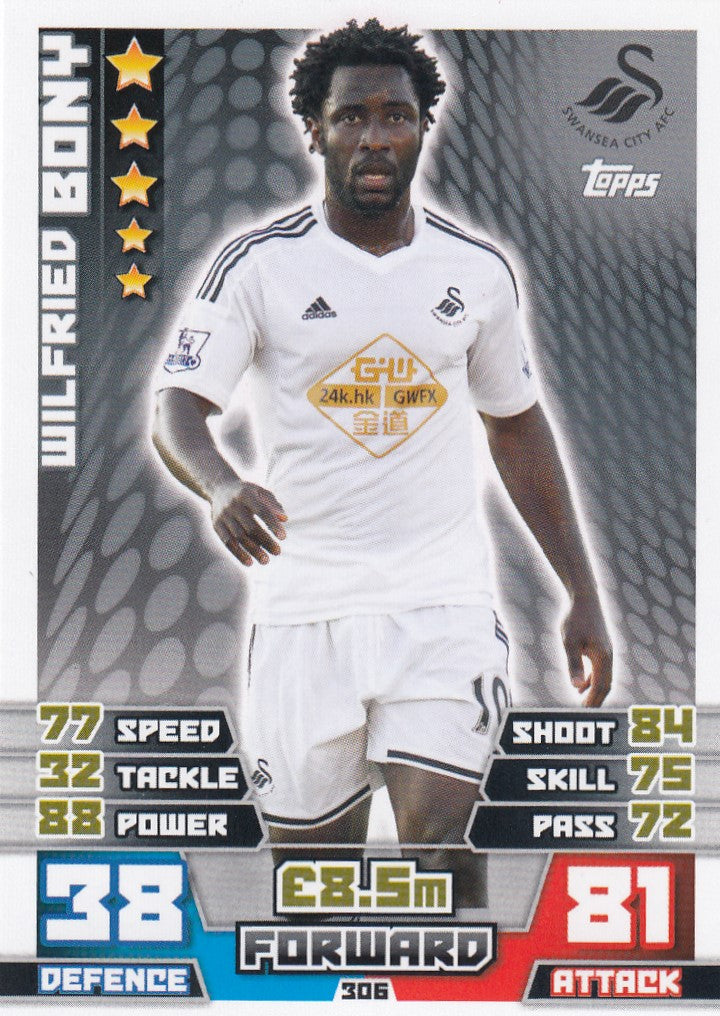 306. WILFRIED BONY - SWANSEA CITY