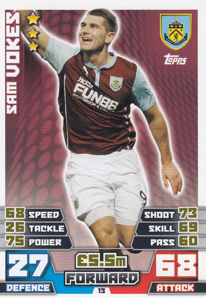EX-013. SAM VOKES - BURNLEY