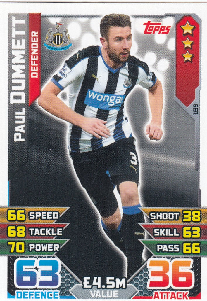 EX-U39. PAUL DUMMET - NEWCASTLE - DEFENDER
