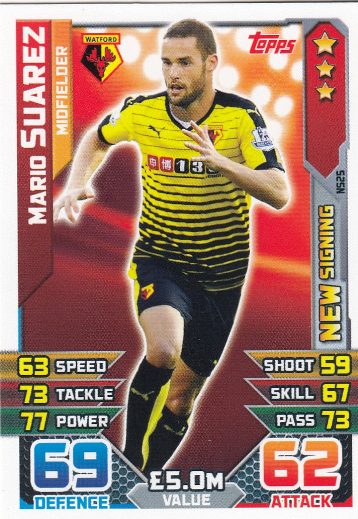 EX-NS25. MARIO SUAREZ - WATFORD - NEW SIGNING