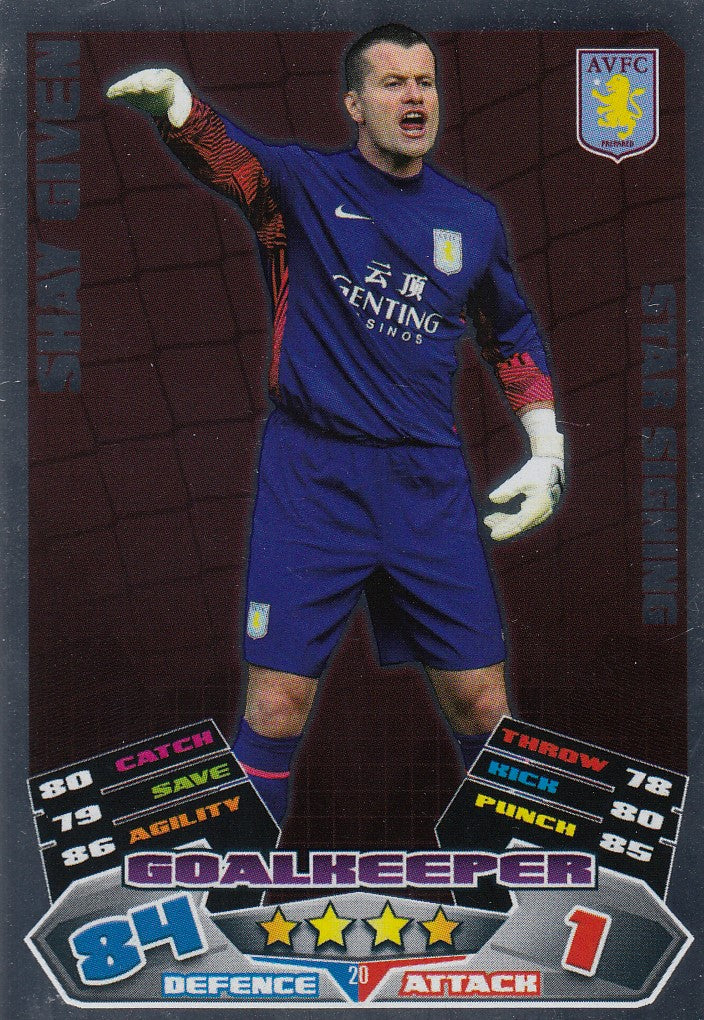 020. SHAY GIVEN - ASTON VILLA - STAR SIGNING