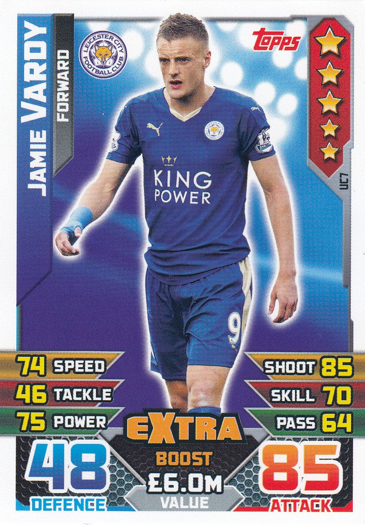 EX-UC07. JAMIE VARDY - LEICESTER CITY - FORWARD - EXTRA BOOST