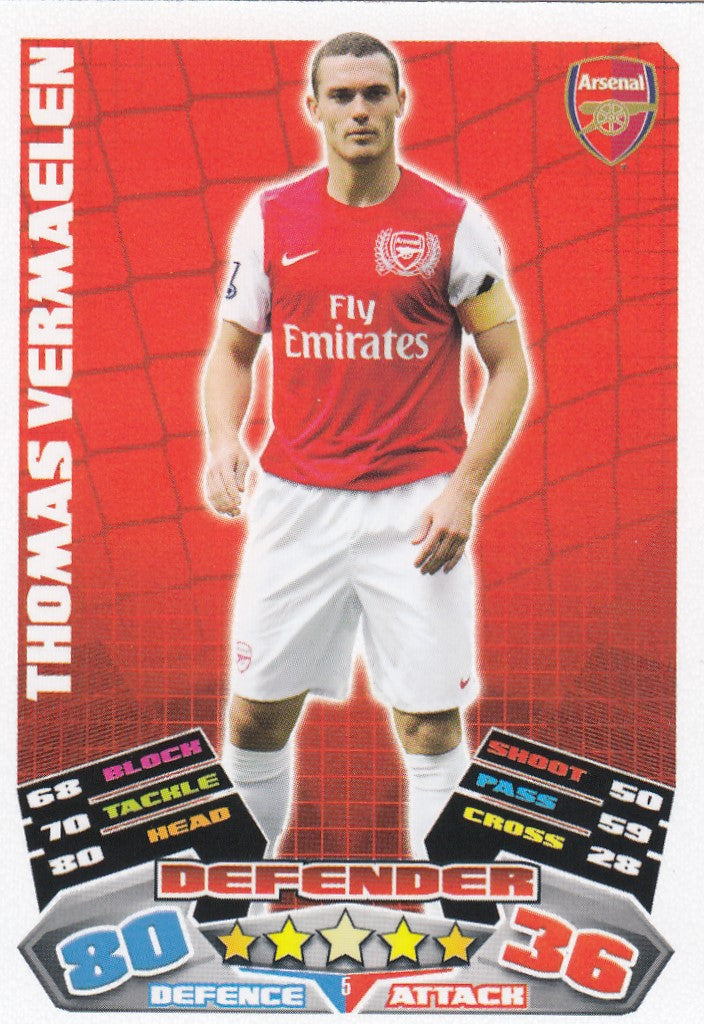 005. THOMAS VERMAELEN - ARSENAL