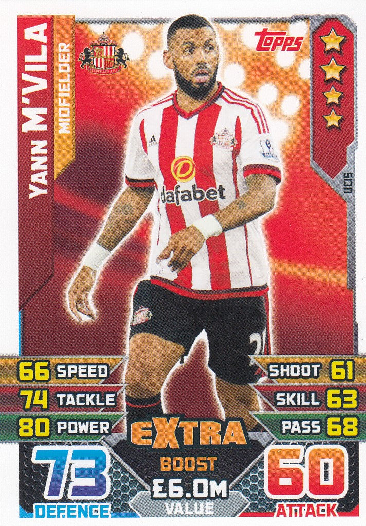 EX-UC15. YANN M`VILA - SUNDERLAND - MIDFIELDER - EXTRA BOOST