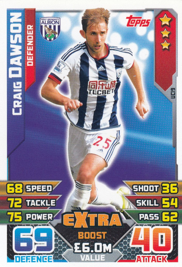 EX-UC19. CRAIG DAWSON - WEST BROMWICH - DEFENDER - EXTRA BOOST