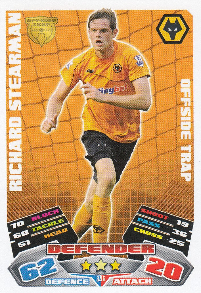 345. RICHARD STEARMAN - WOLVERHAMPTON WANDERERS - OFFSIDE TRAP