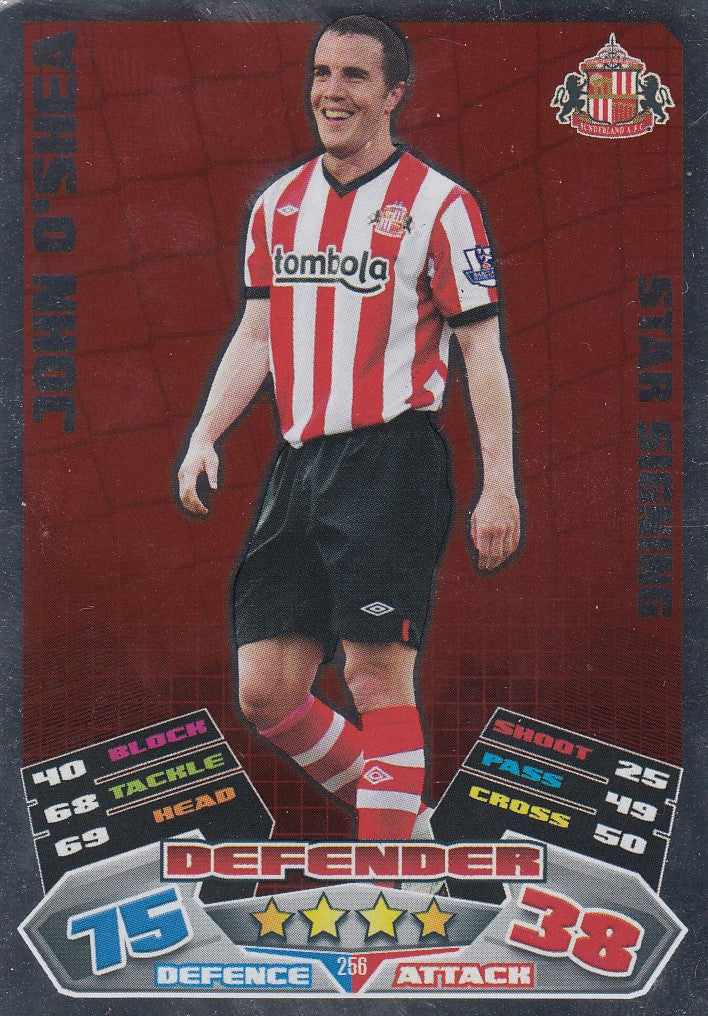 256. JOHN O’SHEA - SUNDERLAND - STAR SIGNING