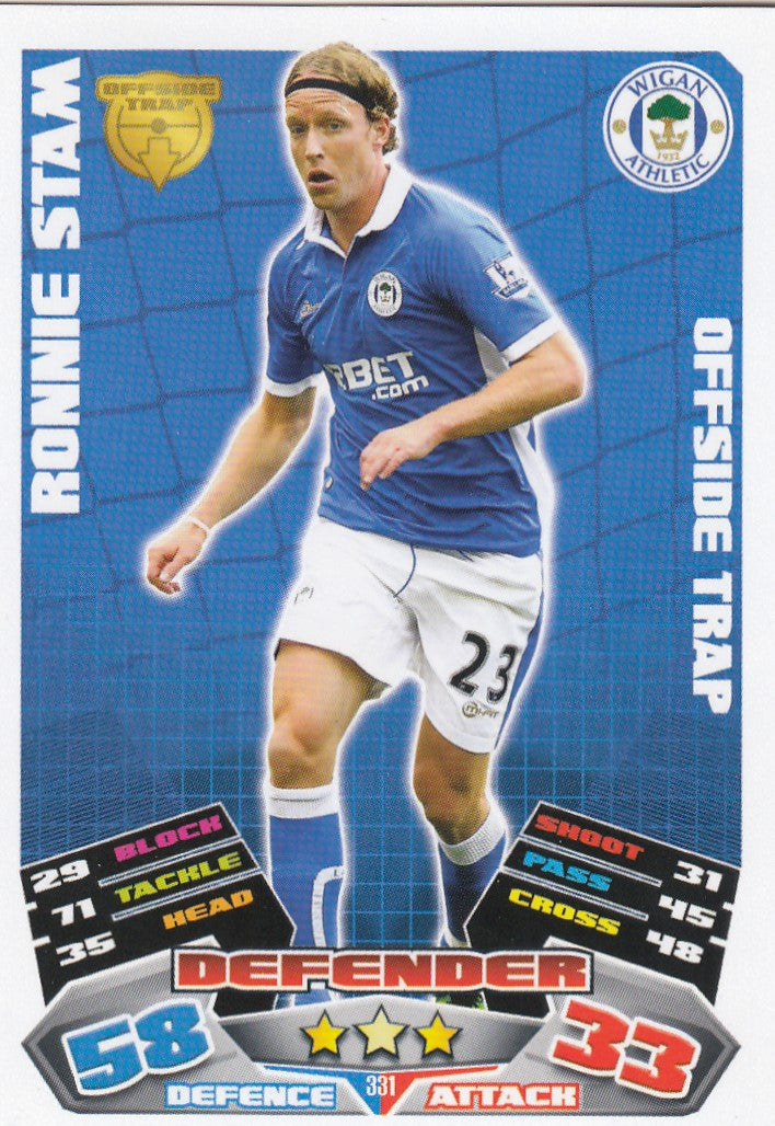 331. RONNIE STAM - WIGAN ATHLETIC - OFFSIDE TRAP