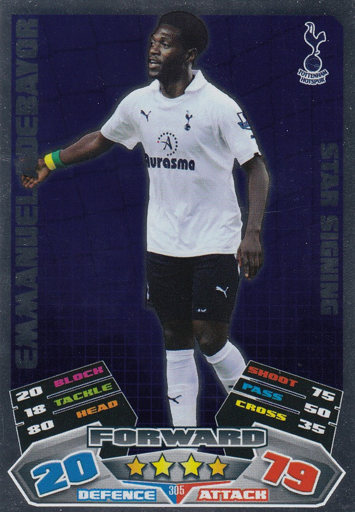 305. EMMANUEL ADEBAYOR - TOTTENHAM HOTSPUR - STAR SIGNING