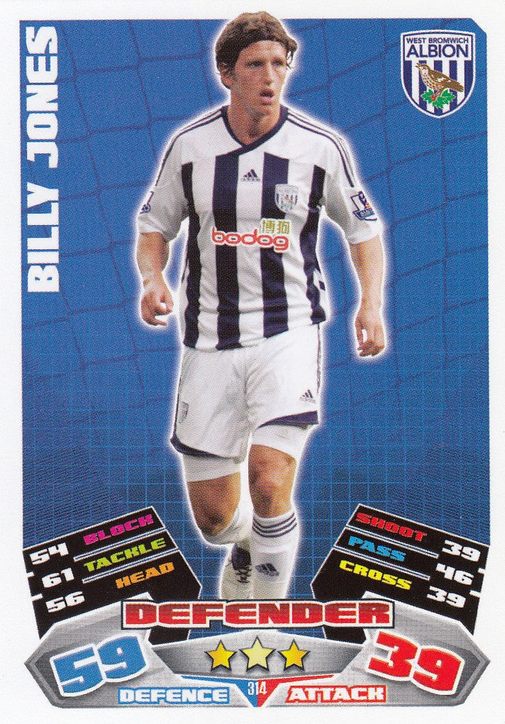 314. BILLY JONES - WEST BROMWICH ALBION