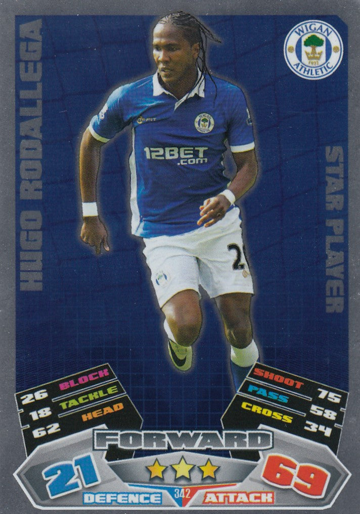 342. HUGO RODELLEGA - WIGAN ATHLETIC - STAR PLAYER