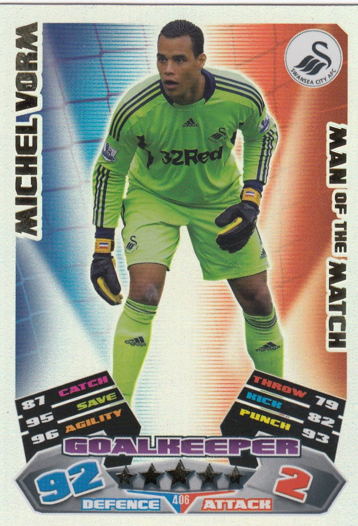 406. MICHEL VORM - SWANSEA CITY - MAN OF THE MATCH