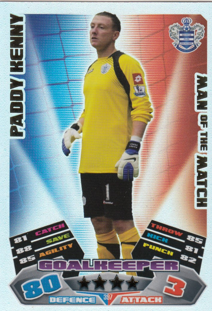 397. PADDY KENNY - QUEENS PARK RANGERS - MAN OF THE MATCH