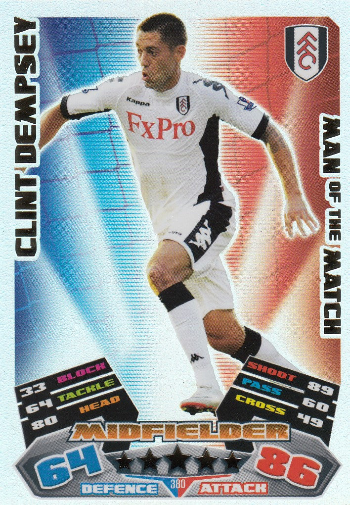 380. CLINT DEMPSEY - FULHAM - MAN OF THE MATCH