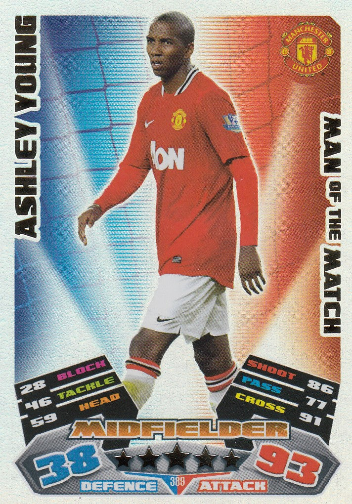 389. ASHLEY YOUNG - MANCHESTER UNITED - MAN OF THE MATCH