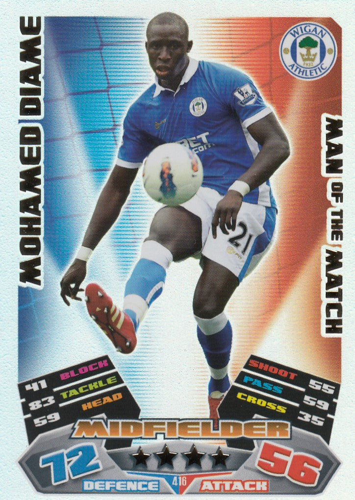 416. MOHAMED DIAME - WIGAN ATHLETIC - MAN OF THE MATCH
