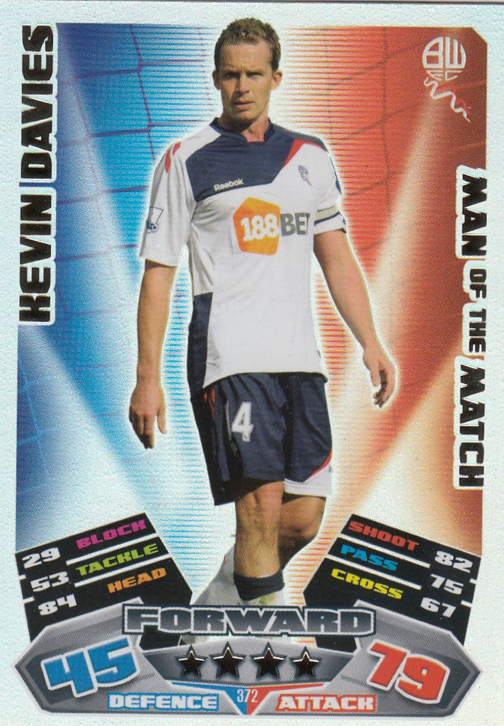 372. KEVIN DAVIES - BOLTON WANDERERS - MAN OF THE MATCH