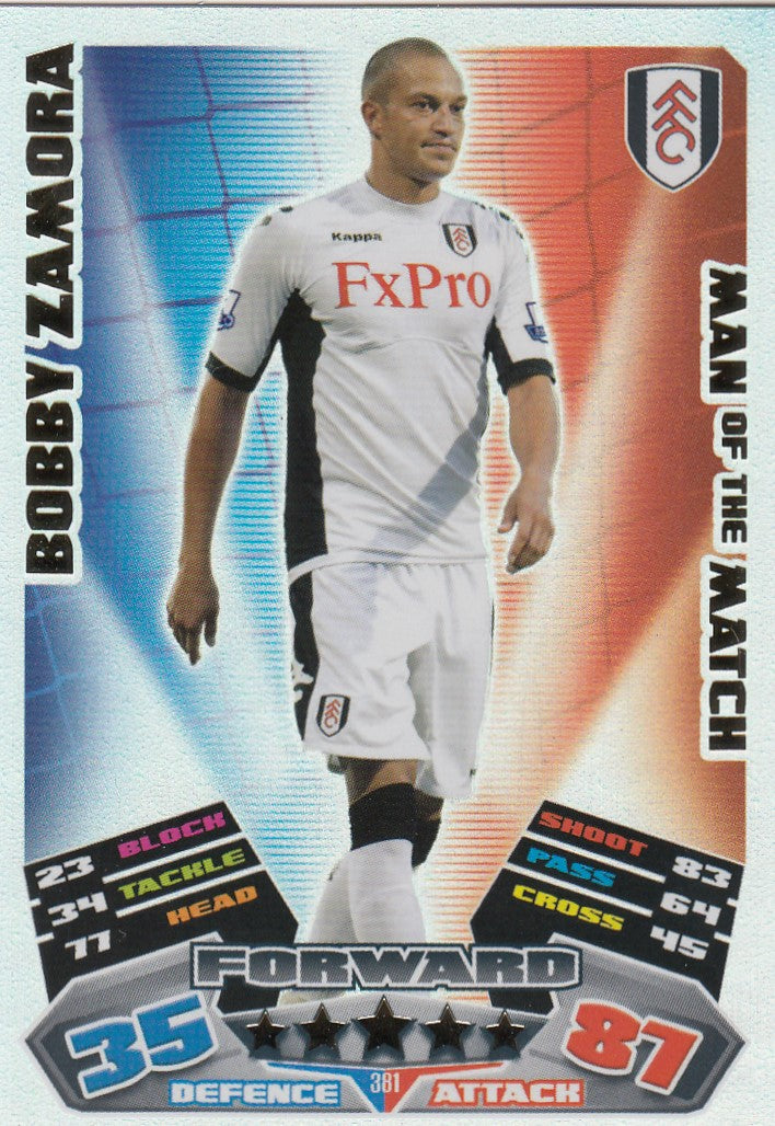 381. BOBBY ZAMORA - FULHAM - MAN OF THE MATCH