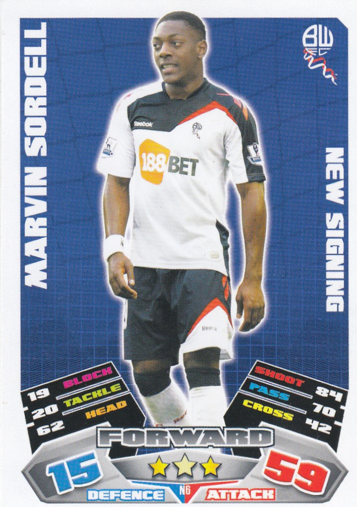 EX-N06. MARVIN SORDELL - BOLTON - NEW SIGNING