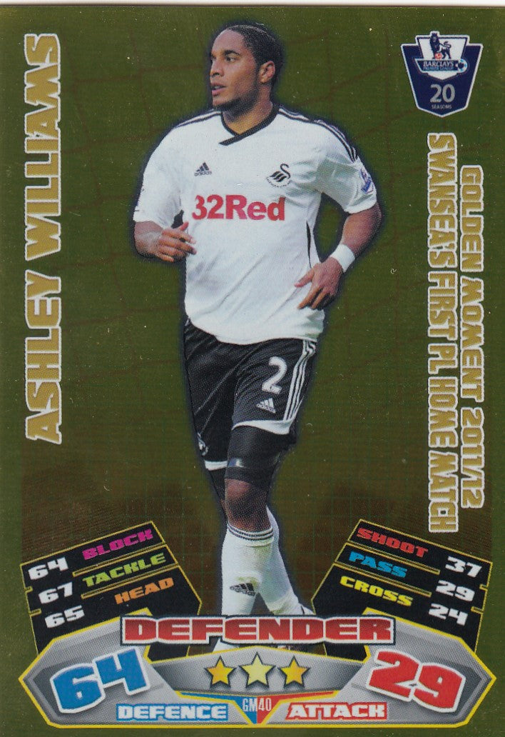 EX-GM40. ASHLEY WILLIAMS - GOLDEN MOMENT 2011/12 SWANSEA’S FIRST PL HOME MATCH