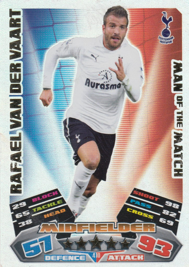 410. RAFAEL VAN DER VAART - TOTTENHAM HOTSPUR - MAN OF THE MATCH