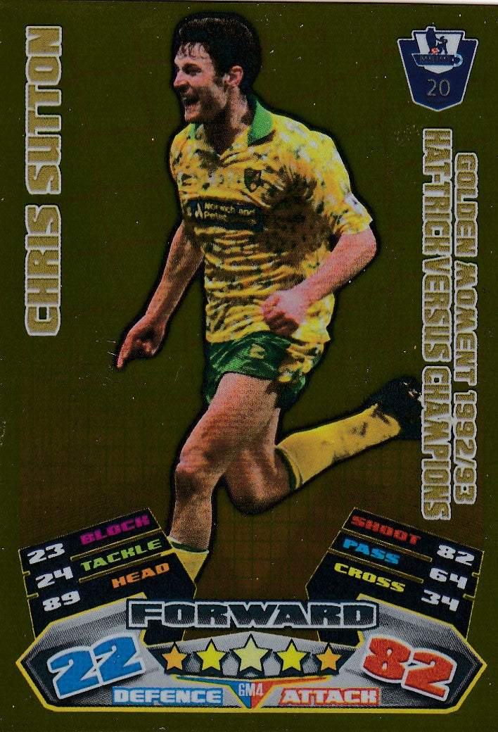 EX-GM04. CHRIS SUTTON - GOLDEN MOMENT 1992/93 HAT-TRICK VERSUS CHAMPIONS