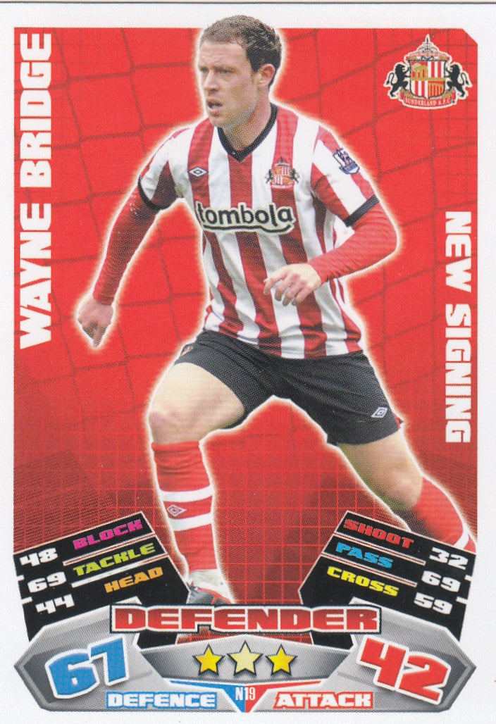 EX-N19. WAYNE BRIDGE - SUNDERLAND - NEW SIGNING