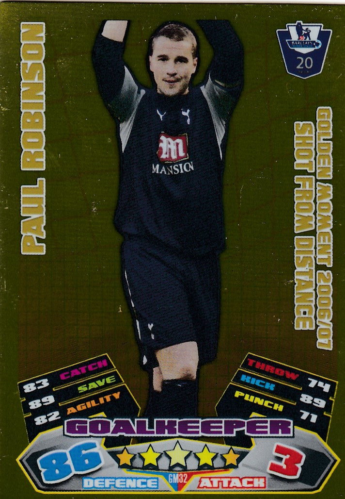 EX-GM32. PAUL ROBINSON - GOLDEN MOMENT 2006/07 SHOT FROM DISTANCE