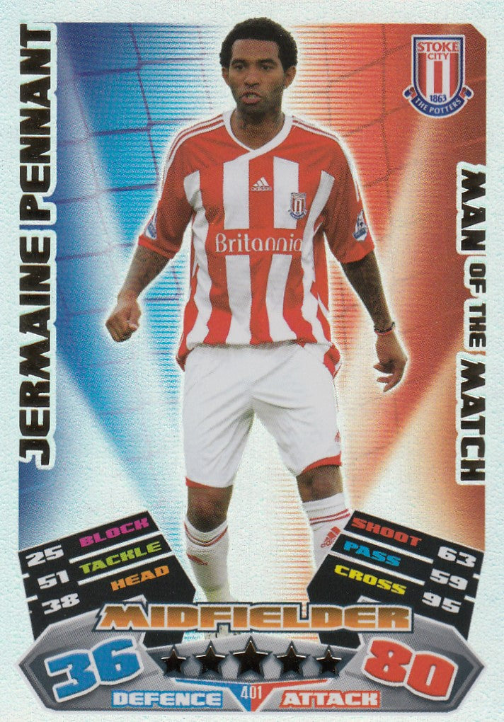 401. JERMAINE PENNANT - STOKE CITY - MAN OF THE MATCH