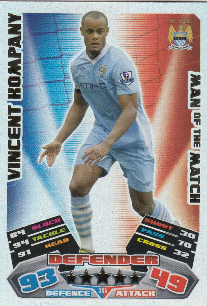 385. VINCENT KOMPANY - MANCHESTER CITY - MAN OF THE MATCH