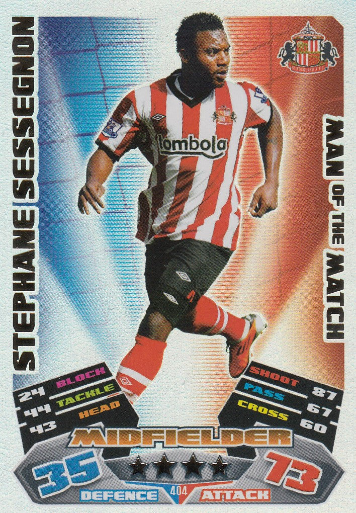 404. STEPHANE SESSEGNON - SUNDERLAND - MAN OF THE MATCH
