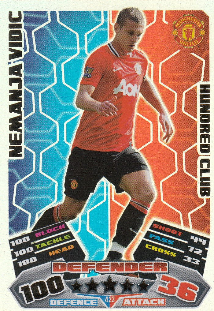 422. NEMANJA VIDIC - MANCHESTER UNITED - HUNDRED CLUB