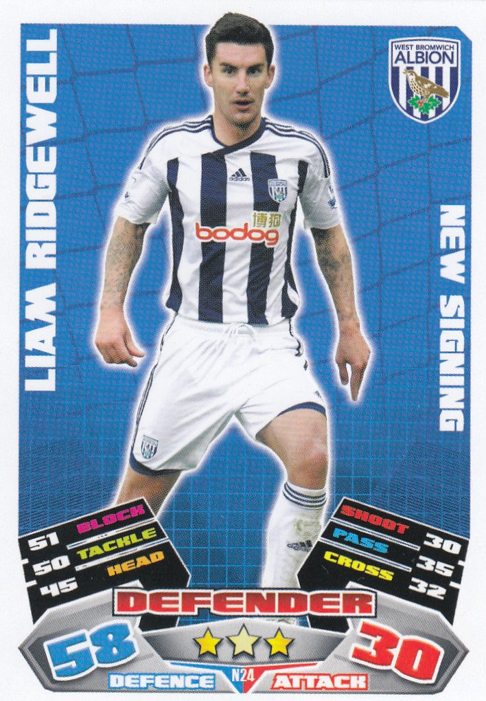 EX-N24. LIAM RIDGEWELL - WEST BROMWICH ALBION - NEW SIGNING