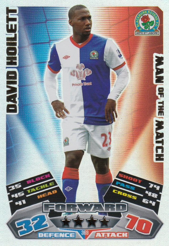 369. DAVID HOILETT - BLACKBURN ROVERS - MAN OF THE MATCH