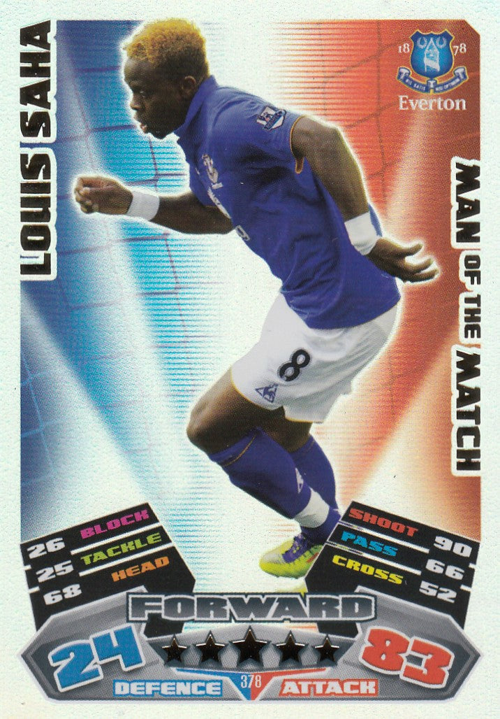 378. LOUIS SAHA - EVERTON - MAN OF THE MATCH