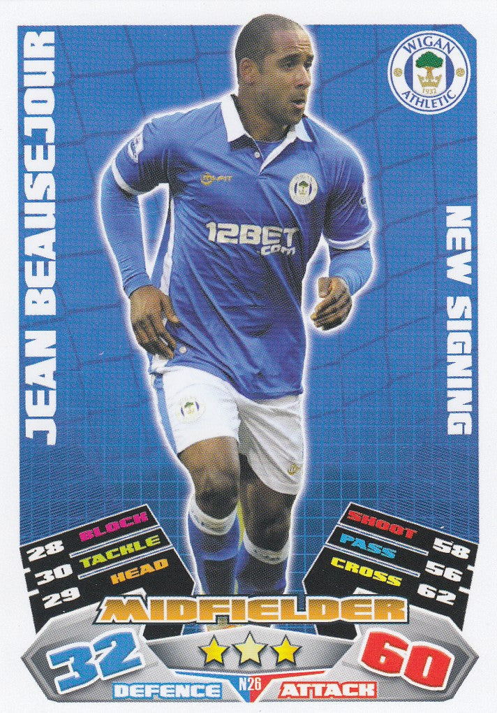 EX-N26. JEAN BEAUSEJOUR - WIGAN ATHLETIC - NEW SIGNING