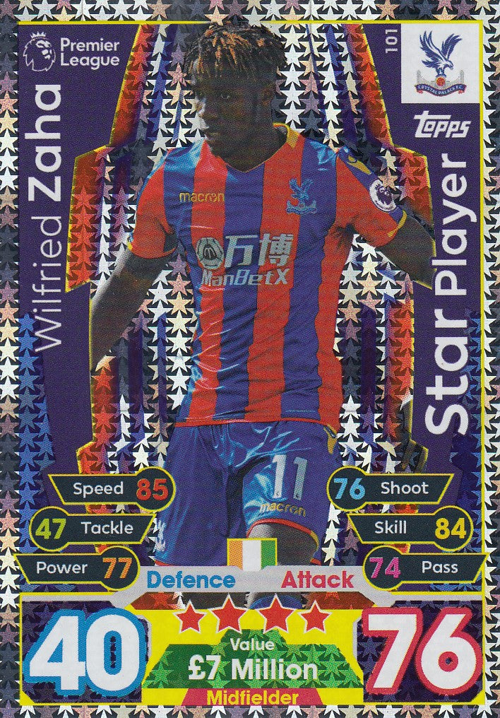 101. WILFRIED ZAHA - CRYSTAL PALACE - STAR PLAYER