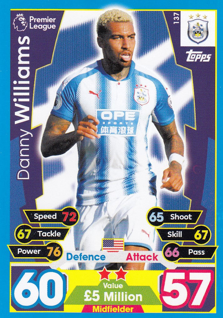 137. DANNY WILLIAMS - HUDDERSFIELD TOWN