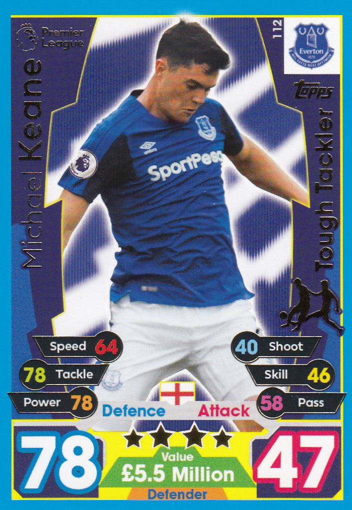 112. MICHAEL KEANE - EVERTON - TOUGH TACKLER