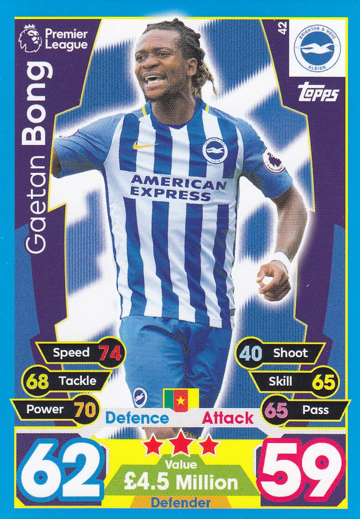 042. GAETAN BONG - BRIGHTON & HOVE ALBION