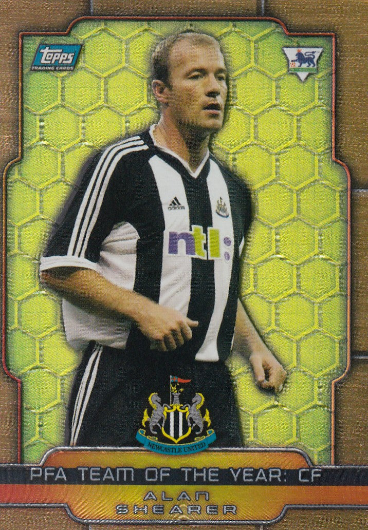 D20. ALAN SHEARER - NEWCASTLE UNITED - PFA TEAM OF THE YEAR: CF - BRONZE FOIL