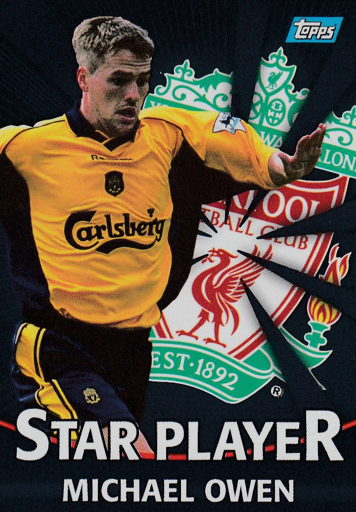 T12. MICHAEL OWEN - LIVERPOOL - STAR PLAYER - SILVER INSERT