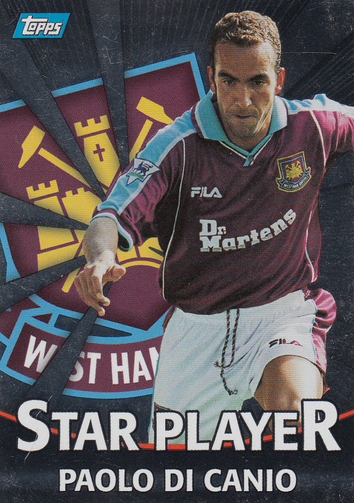 T20. PAOLO DI CANIO - WEST HAM UNITED - STAR PLAYER - SILVER INSERT