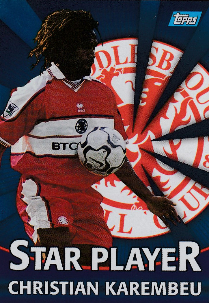 T15. CHRISTIAN KAREMBEU - MIDDLESBROUGH - STAR PLAYER - BLUE INSERT
