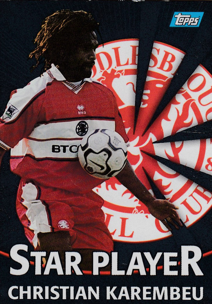 T15. CHRISTIAN KAREMBEU - MIDDLESBROUGH - STAR PLAYER - SILVER INSERT